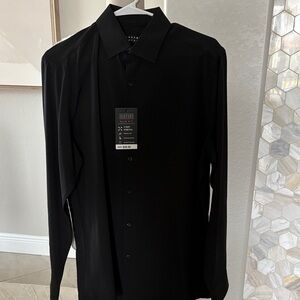 NWT Bergamo New York Black Dress Shirt for Men